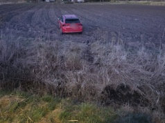 Pijany wjechał na pole