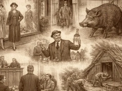 Sensacje sprzed wieku: dzik, proces i darmowa wódka w jednym wydaniu