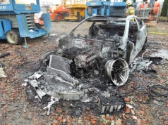 BMW spłonęło doszczętnie. Przypadek?