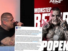 KRRiT zajmuje się Popkiem i jego odklejką podczas śpiewania hymnu na konferencji Prime MMA