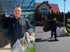 Jak działa system kaucyjny? Mentzen zaniósł wory do sklepu