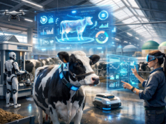 Robot zbiera coraz więcej danych. AI ma pomóc wyłapać, którą krowę sprawdzić