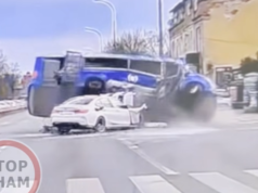 BMW na czerwonym, bus na boku. Do sieci trafiło nagranie