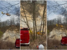 Mężczyzna spadł ze skarpy nad rzeką Bystrzycą. Lądował śmigłowiec LPR