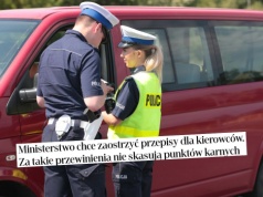 Rząd chce zaostrzyć przepisy dla kierowców, nie będzie można kasować punktów karnych za część przewinień