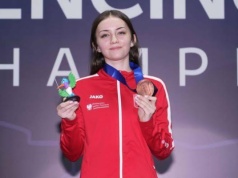 Rio de Janeiro. Florecistka Danuta Tym z brązowym medalem mistrzostw świata