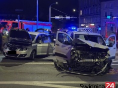 Zderzenie w centrum Świdnicy