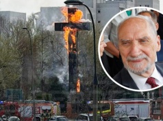 Macierewicz wietrzy spisek wokół pożaru Krzyża Papieskiego. Ostra reakcja szefa MSWiA