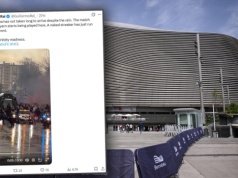 Szaleństwo przed hitem Ligi Mistrzów. Nagi mężczyzna wybiegł przed autokar Realu Madryt