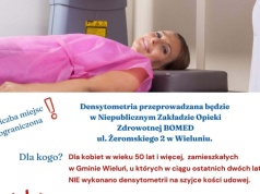 Bezpłatne badania w kierunku osteoporozy dla mieszkanek Wielunia