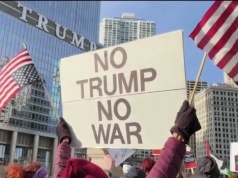 Marsz protestu przeciwko wojnie przeszedł ulicami Chicago