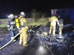 Pożar przyczepy kempingowej. Jedna osoba nie żyje