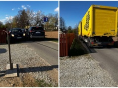 Dramat w maleńkim Serwinowie. TIR-y rozjeżdżają gminną drogę po zamknięciu mostu na dk34