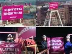 Greenpeace na wieży kopalni należącej do JSW: stąd wycieka groźny metan