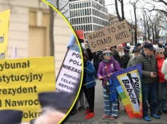 Napięta sytuacja po ślubowaniu sędziów TK. Na miejscu zgromadziły się tłumy