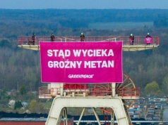 Aktywiści okupowali kopalnię JSW. Greenpeace protestuje przeciw emisjom metanu
