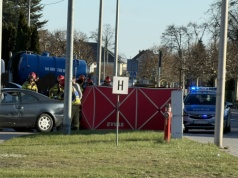 Wypadek koło Parku Handlowego w Nowym Tomyślu