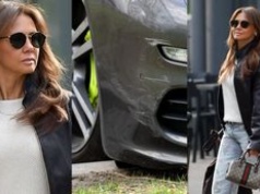 Kinga Rusin z torebką za 7 tysięcy w dłoni pędzi do restauracji. Potem wsiadła do zarysowanego Porsche za 300 tysięcy (ZDJĘCIA)