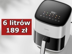 Dobrej jakości air fryer za 189 zł. Podwójna grzałka, ceramika i 6 litrów