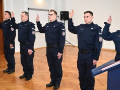 Nowi funkcjonariusze rzeszowskiej policji złożyli ślubowanie