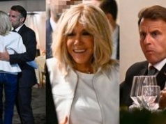 Pełni miłości i pyszności Macronowie biesiadują w Rzymie w towarzystwie kieliszków i jej torebuni Louis Vuitton za 13 tysięcy (ZDJĘCIA)