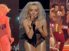 Sabrina Carpenter zagrała koncert w KORONKOWYM BODY. Półnaga wokalistka zachwyciła widzów Coachelli (WIDEO)
