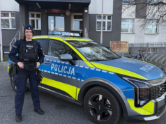 Poza służbą, ale w gotowości. Policjantka z Sieradza natychmiast ruszyła z pomocą
