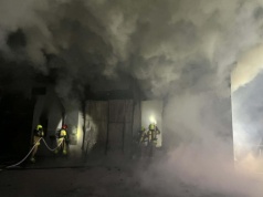 Pożar warsztatu samochodowego w Branicy Suchowolskiej. Ogień strawił budynek