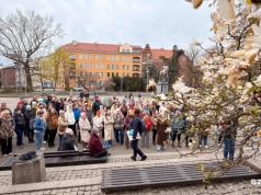 Magnoliowy spacer zgromadził dziesiątki Szczecinian