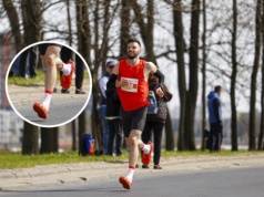 Przebiegł DOZ Maraton Łódź 2026 w… Crocsach. Nieoficjalny rekord świata i Guinnessa