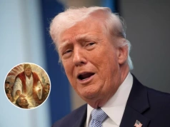 "Nie dość że bluźniercze, to żałosne". Szokująca grafika na profilu Trumpa