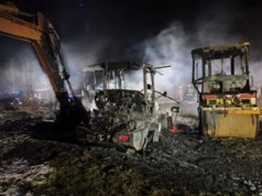 Pożar przy budowie elektrowni jądrowej. Spłonęły maszyny