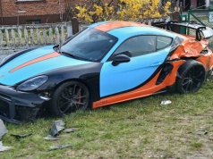 Zderzenie busa z Porsche na ulicy POW w Sieradzu