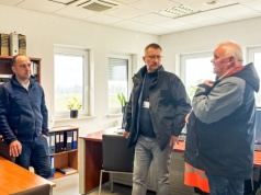 Wizyta przedstawicieli Śląskiego Urzędu Wojewódzkiego. Wizytowali zbiornik Racibórz