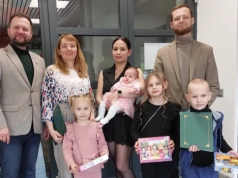 Najmłodsi mieszkańcy Lędzin powitani