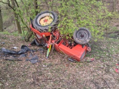 Wypadek przy pracy w lesie – ranny mężczyzna. Lądował LPR
