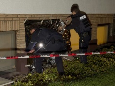 Białą zamrażarkę opieczętowano policyjnymi taśmami. Podejrzenia jednoznaczne