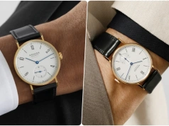 Nomos Ludwig gold i Tangente gold. Klasyczne zegarki mechaniczne z kopertami ze złota