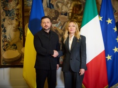 Zełenski we Włoszech. Tematami obrona powietrza i drony