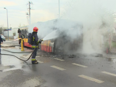 Autobus stanął w płomieniach. Akcja straży pożarnej w Warszawie