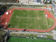 Nowy stadion w Mrągowie. Byliśmy tam przed otwarciem