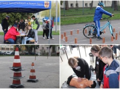 Dzieci i młodzież mierzą się z teorią i praktyką. Trwa Turniej o bezpieczeństwie w ruchu drogowym w Nowym Sączu