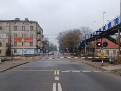 Zamknięty przejazd kolejowy na ul. Słowackiego