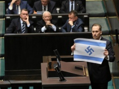 Skandal z flagą Izraela w Sejmie. Wipler broni Berkowicza: Rozumiem powody