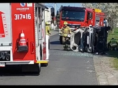 Poważny wypadek w Dobieżynie. Lądował śmigłowiec LPR