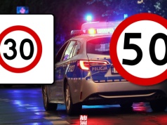 Znak kwadrat B-43 ma większą moc niż okrągłe ograniczenie. Policja prowadzi wielką akcję