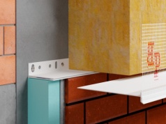 NOWOŚĆ BELLA PLAST: BP30S 100 mm - 250 mm - listwa PVC startowa z siatką, regulowana