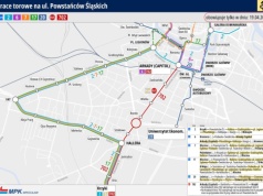 Remont torów na Powstańców Śląskich. Zmiany w rozkładach MPK.