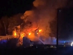 Poważny pożar koło Nałęczowa. Budynek mieszkalny cały w ogniu