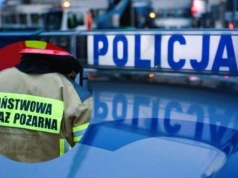 Pożar samochodu na obwodnicy Sanoka. Zablokowany pas ruchu